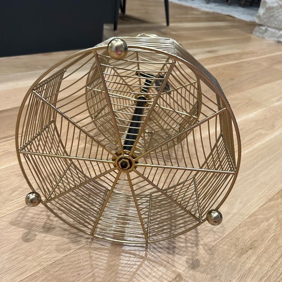 BOO Halloween Gold Metal 2 Tiered Basket Fruit/Snack Counter/Table Halloween NWT - Picture 5 of 7